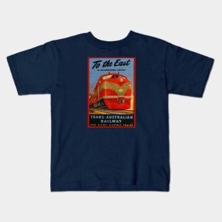 Trans Australia Railroad Kids T-Shirt